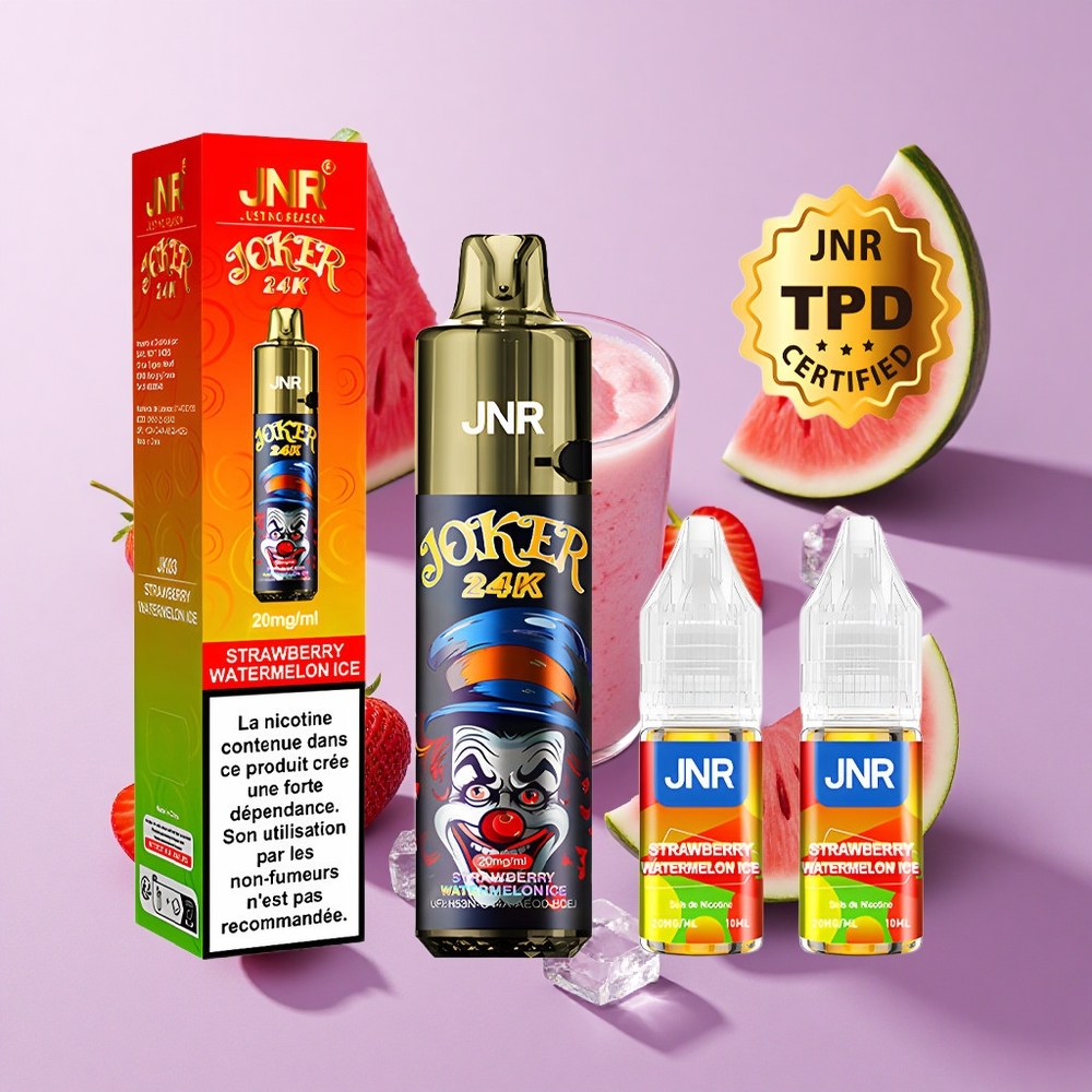 JNR Joker 24K Strawberry Watermelon Ice Refillable Pod Disposable Vape
