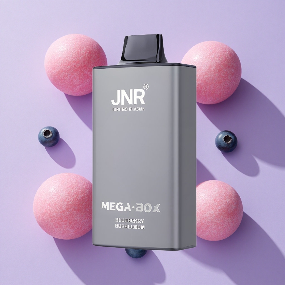 JNR Mega Box 25000 Puffs 30ml Disposable Vape Blueberry Bubblegum