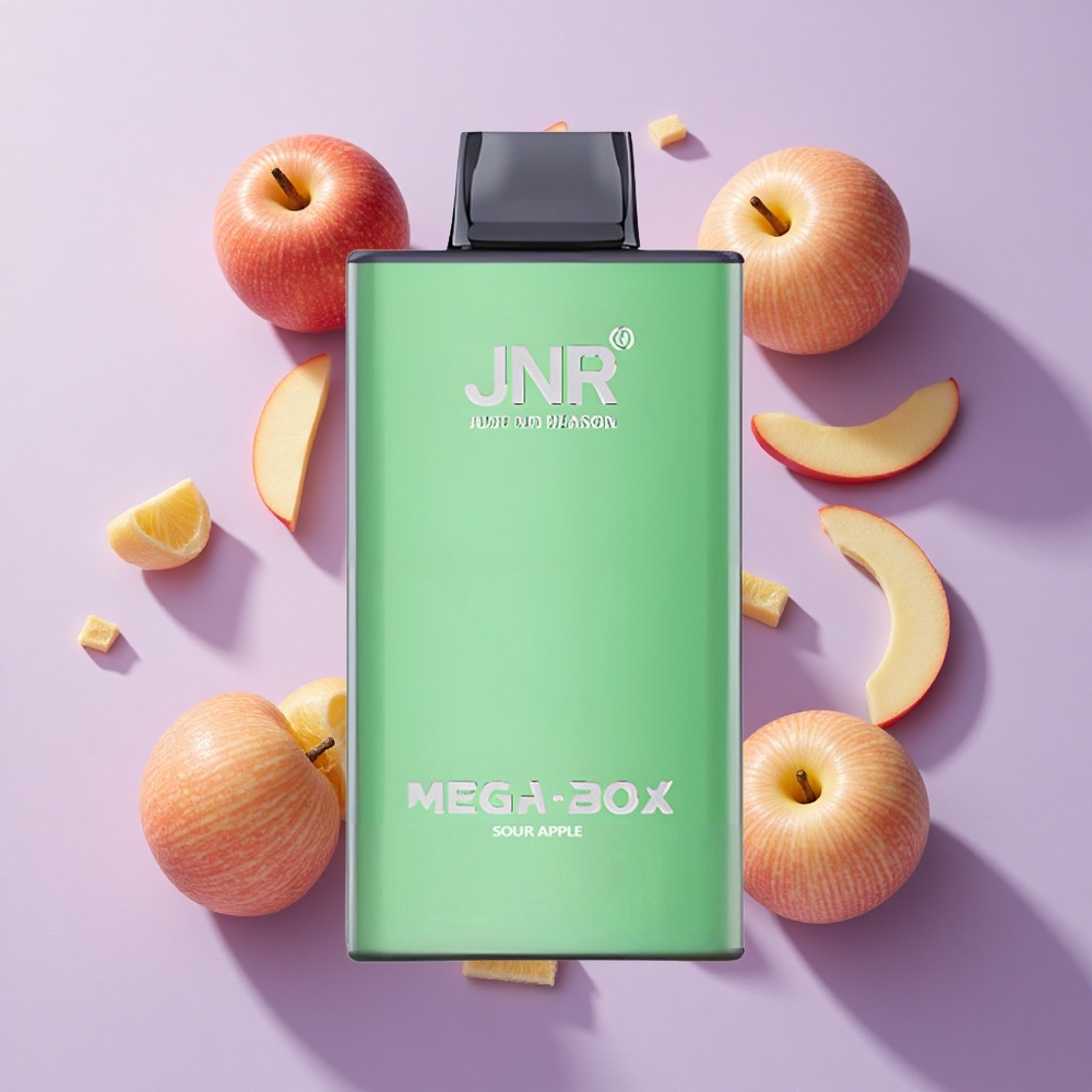 JNR Mega Box 25000 Puffs 30ml Disposable Vape Sour Apple