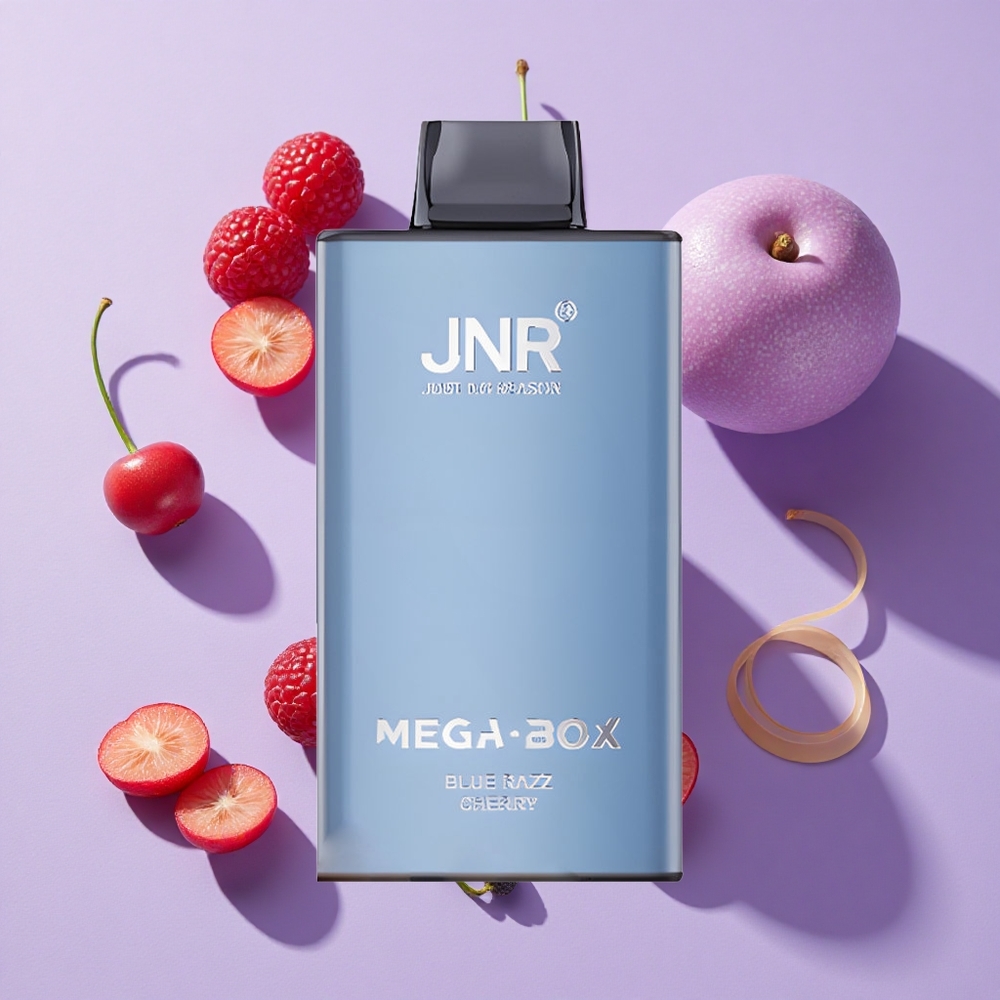 JNR Mega Box 25000 Puffs Dual Mesh Blue Razz Cherry