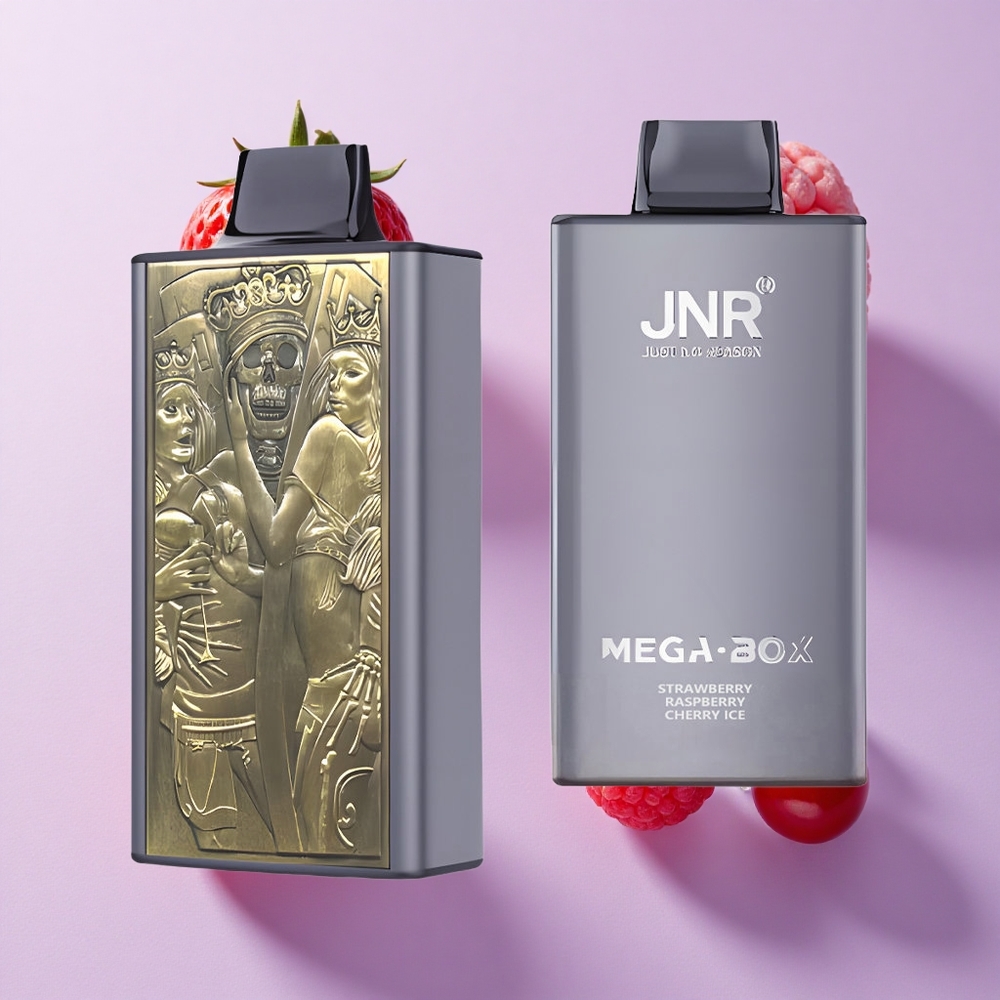 JNR Mega Box 25000 Puffs Dual Mesh Strawberry Raspberry Cherry Ice