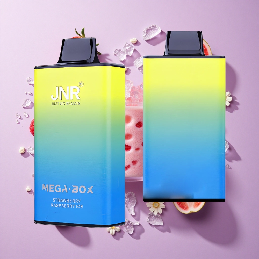 JNR Mega Box 25000 Puffs Dual Mesh Strawberry Raspberry Ice