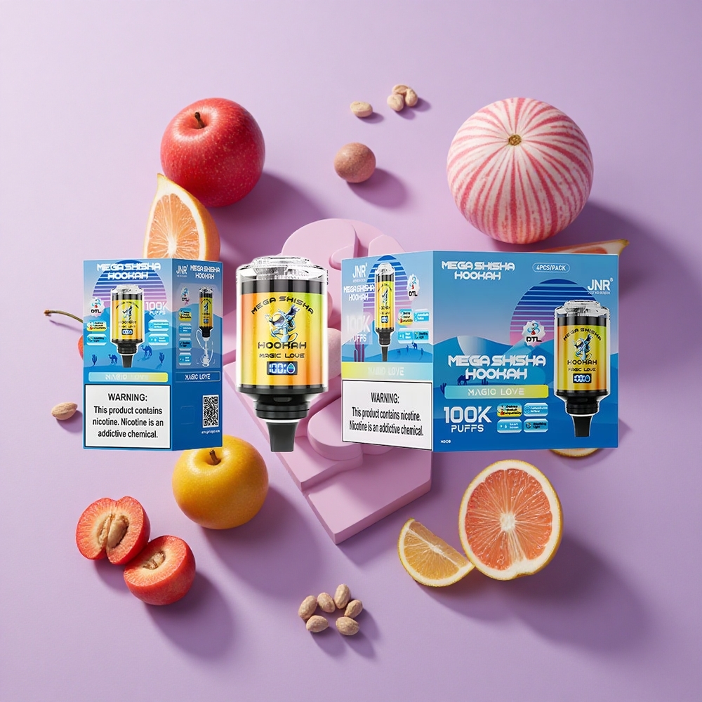 JNR Mega Shisha Hookah 100K 2200mAh Desktop Hookah Magic Love