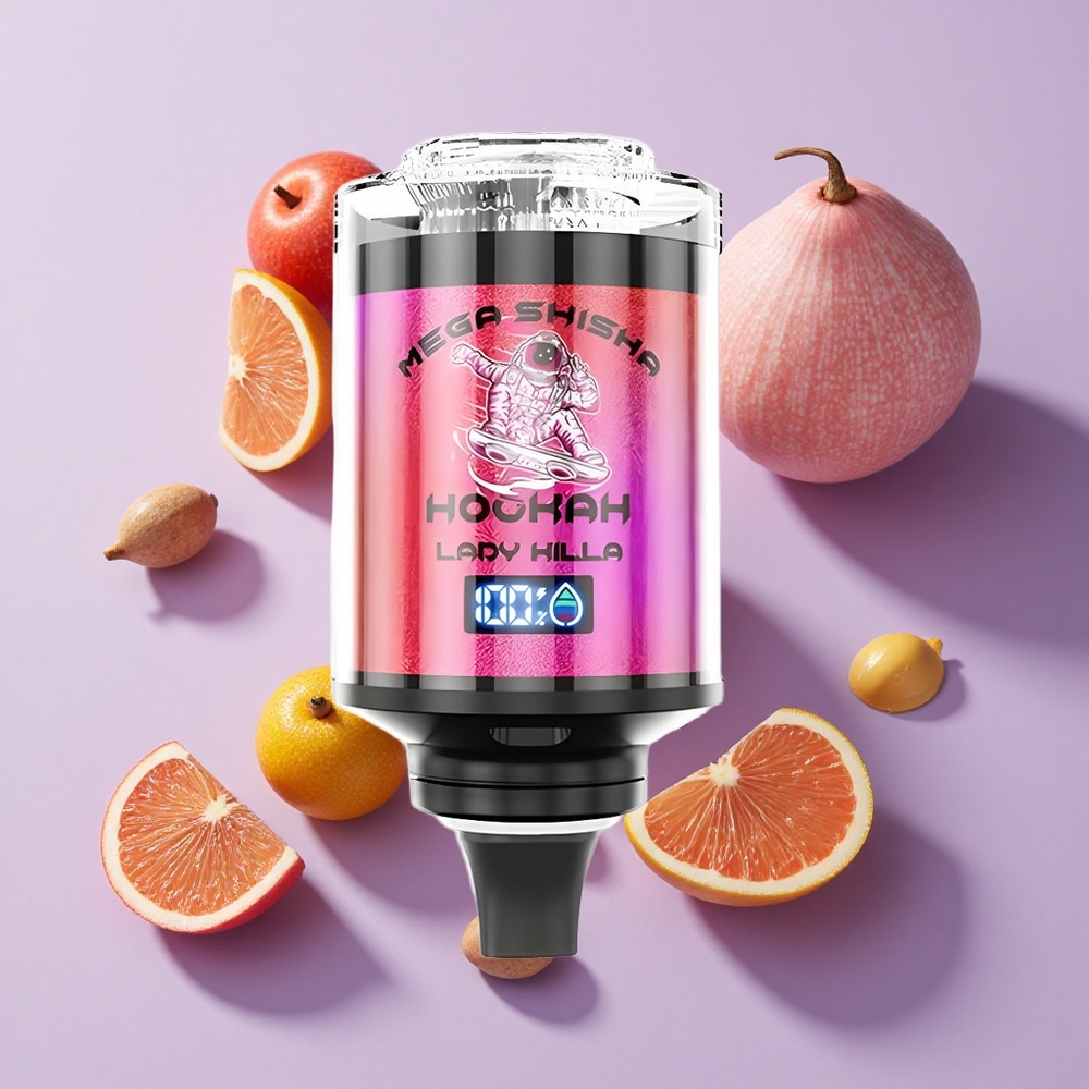 JNR Mega Shisha Hookah 100K Desktop Compatibility Lady Killa 2200mAh Type-C Fast Charging