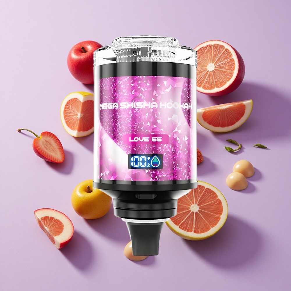 JNR Mega Shisha Hookah 100K Desktop Smart Screen Love 66