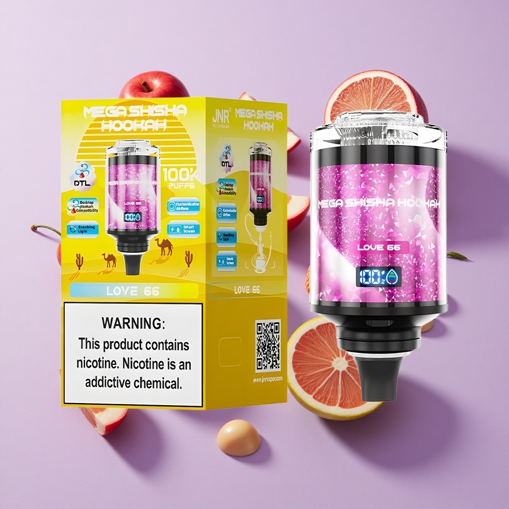 JNR Mega Shisha Hookah 100K Desktop Smart Screen Love 66