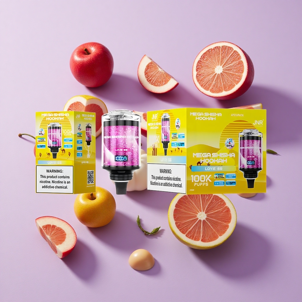 JNR Mega Shisha Hookah 100K Desktop Smart Screen Love 66