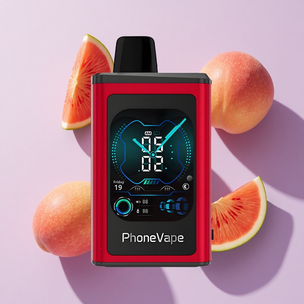 JNR PhoneVape 30000 puffs Adjustable Airflow Peach Mango Watermelon