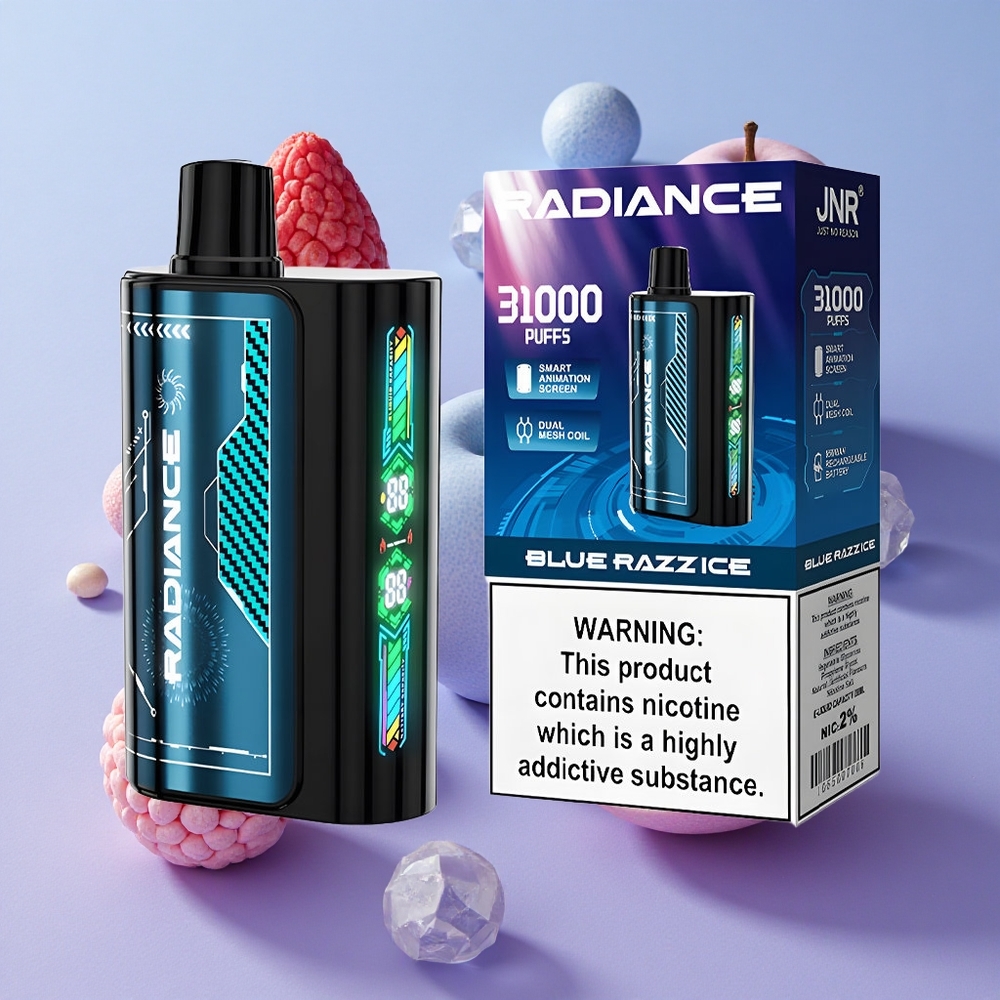 JNR Radiance 31000 Puffs Dual Mesh Blue Razz Ice