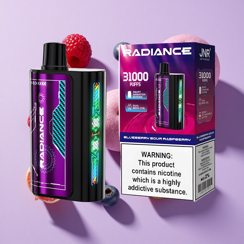 JNR Radiance 31000 Puffs Dual Mesh Blueberry Sour Raspberry