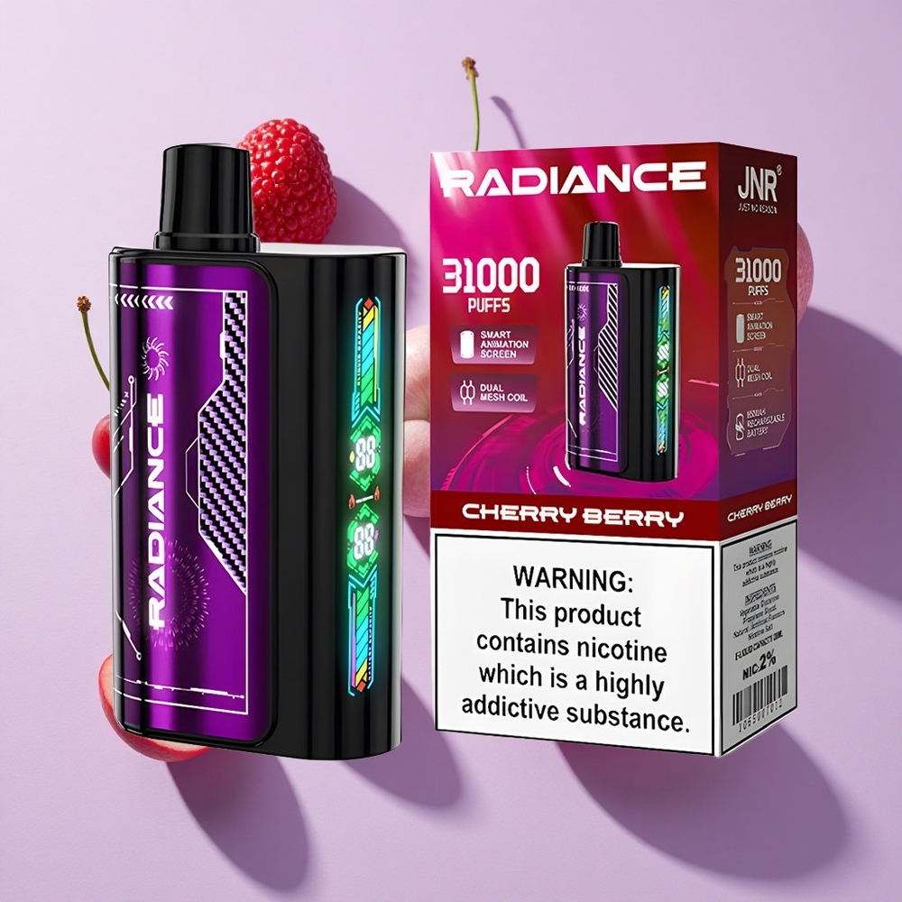 JNR Radiance 31000 Puffs Dual Mesh Cherry Berry Disposable Vape