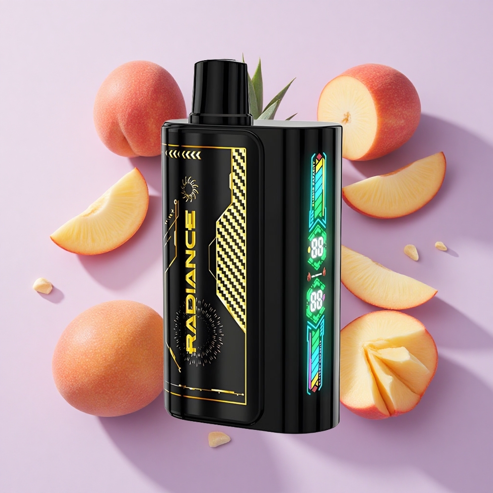 JNR Radiance 31000 Puffs Dual Mesh Peach Mango Pineapple