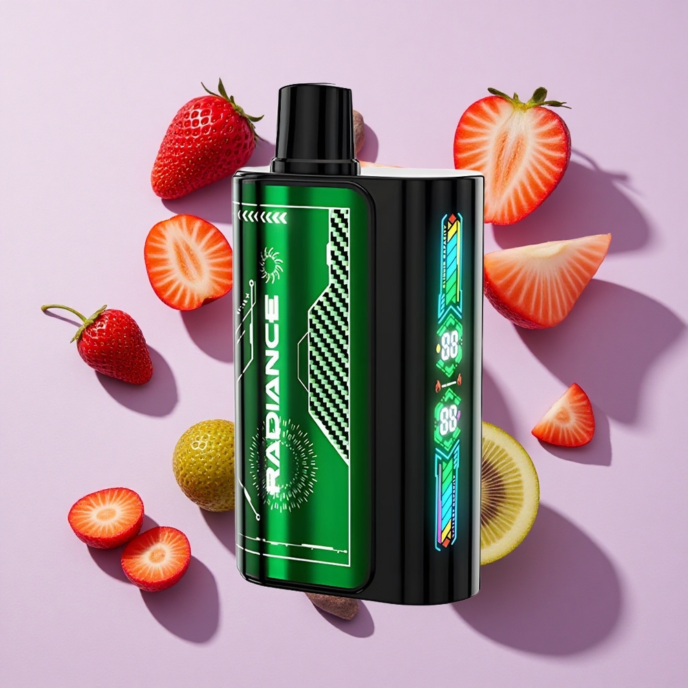 JNR Radiance 31000 Puffs Dual Mesh Strawberry Kiwi