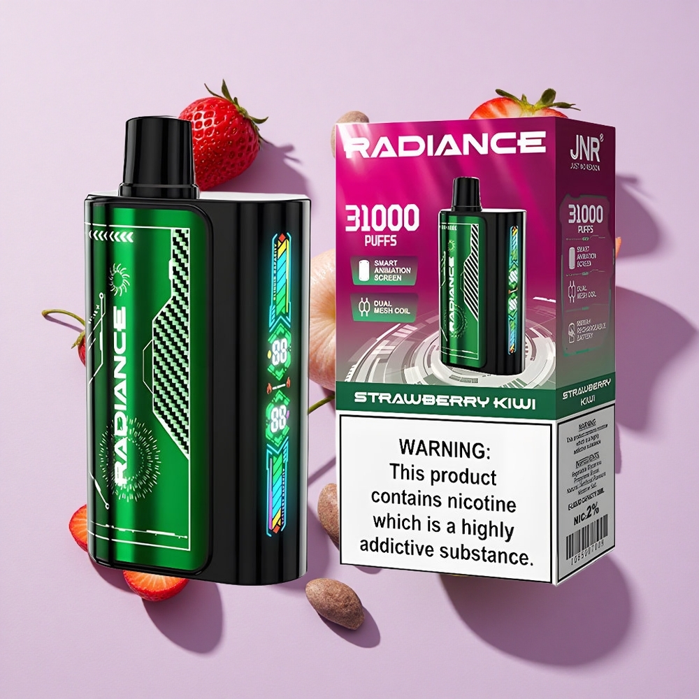 JNR Radiance 31000 Puffs Dual Mesh Strawberry Kiwi