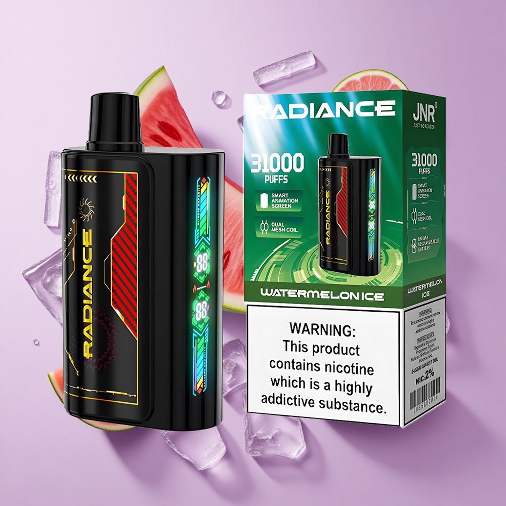 JNR Radiance 31000 Puffs Dual Mesh Watermelon Ice