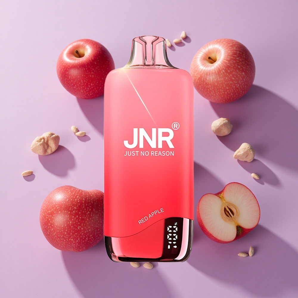 JNR Rainbow 10500 Puffs 18ml Disposable Vape Red Apple