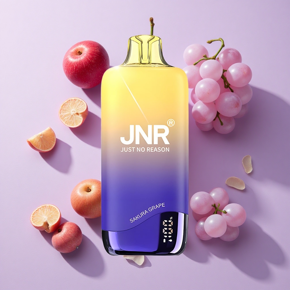 JNR Rainbow 10500 Puffs 18ml Sakura Grape Disposable Vape