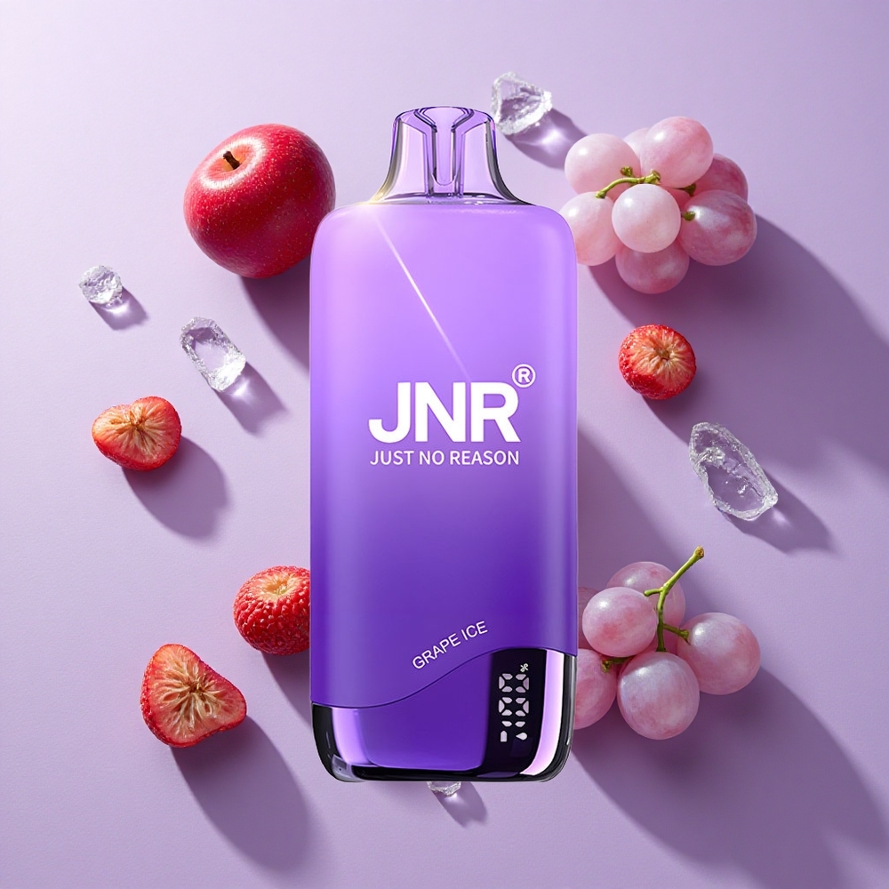 JNR Rainbow 10500 Puffs Disposable Vape Grape Ice 18ml Mesh
