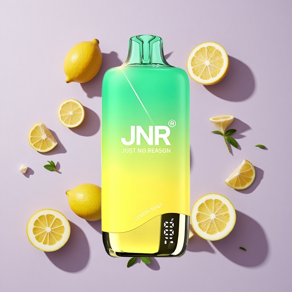 JNR Rainbow 10500 Puffs Disposable Vape Lemon Mint 18mL USB-C