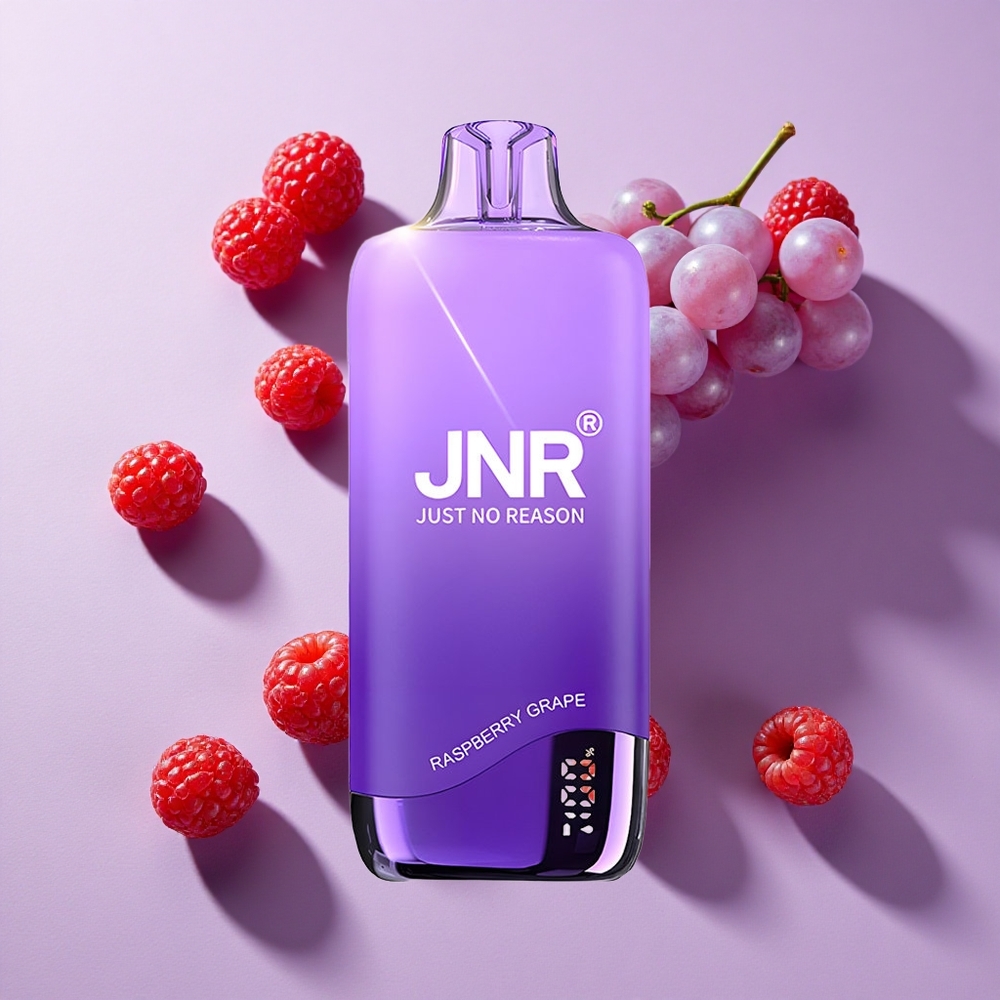 JNR Rainbow 10500 Puffs Disposable Vape Raspberry Grape with 18ml Tank & Mesh Coil