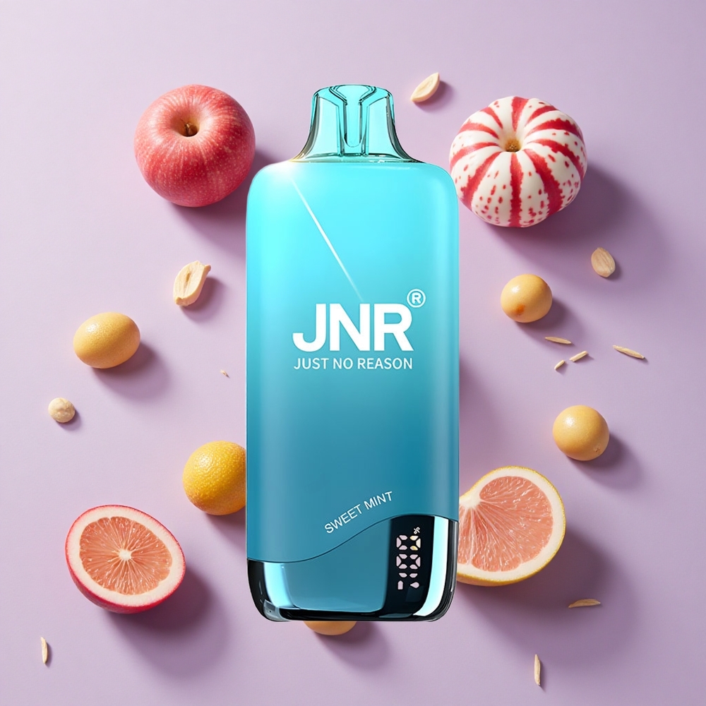 JNR Rainbow 10500 Puffs Disposable Vape Sweet Mint 18ml Mesh