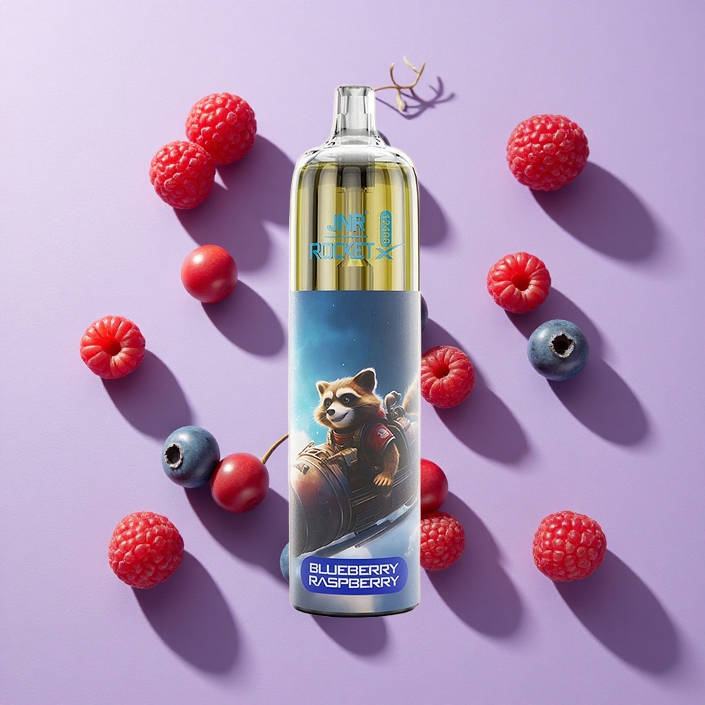 JNR Rocket-X 12400 Puffs Adjustable Airflow Disposable Vape Blueberry Raspberry