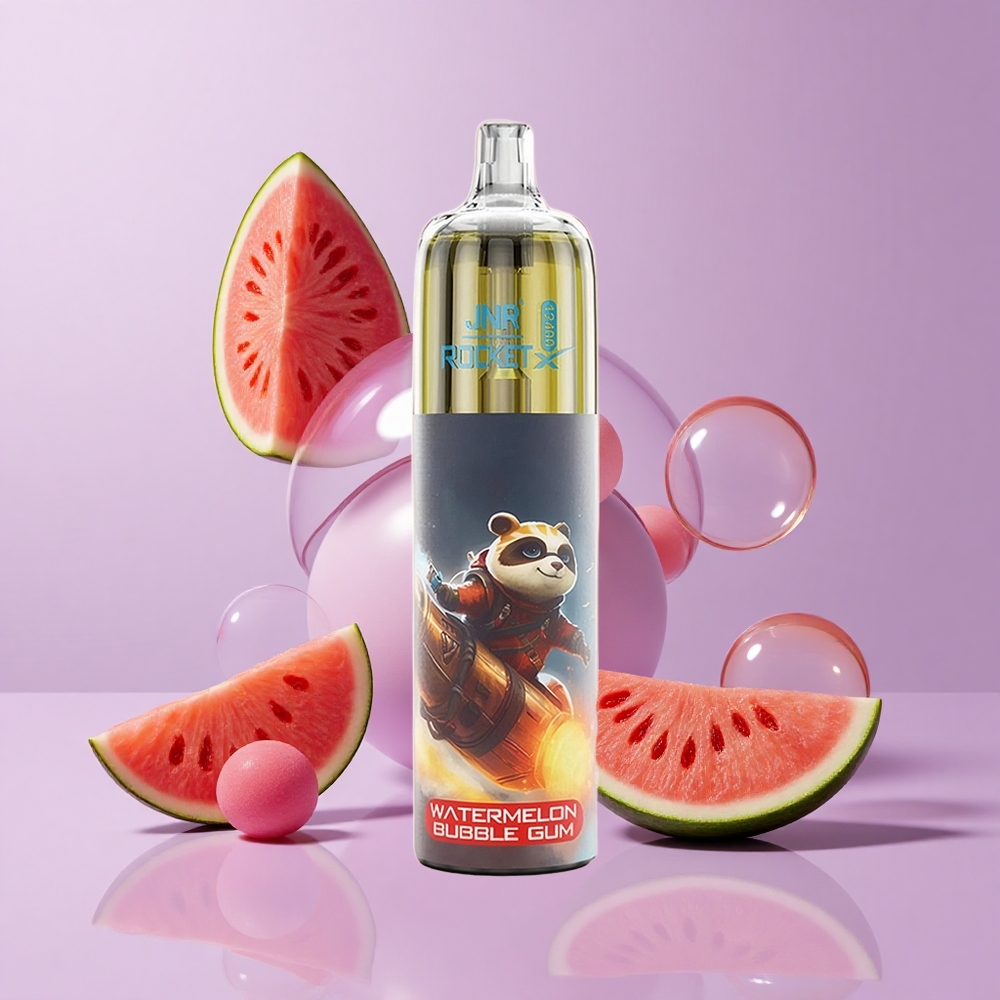 JNR Rocket-X 12400 Puffs Adjustable Airflow Disposable Vape Watermelon Bubble Gum
