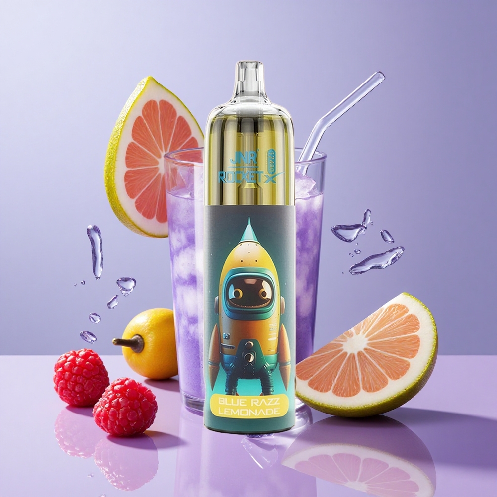 JNR Rocket-X 12400 Puffs Type-C RGB Disposable Vape Blue Razz Lemonade