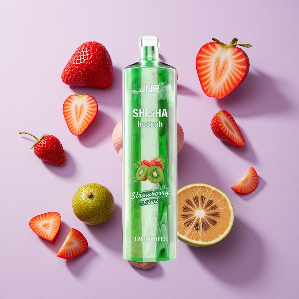 JNR Shisha Hookah 12000 Puffs 24ml Strawberry Kiwi