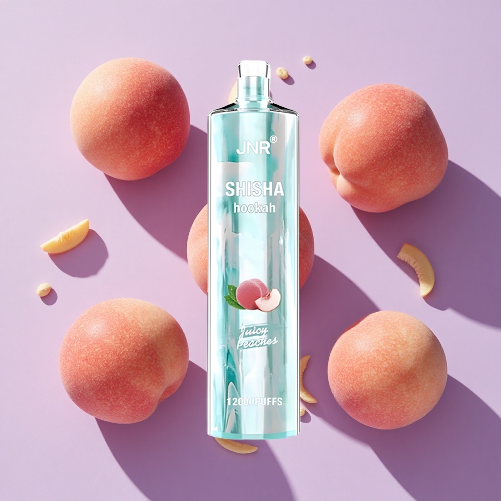 JNR Shisha Hookah 12000 Puffs Juicy Peaches 24ml Type-C