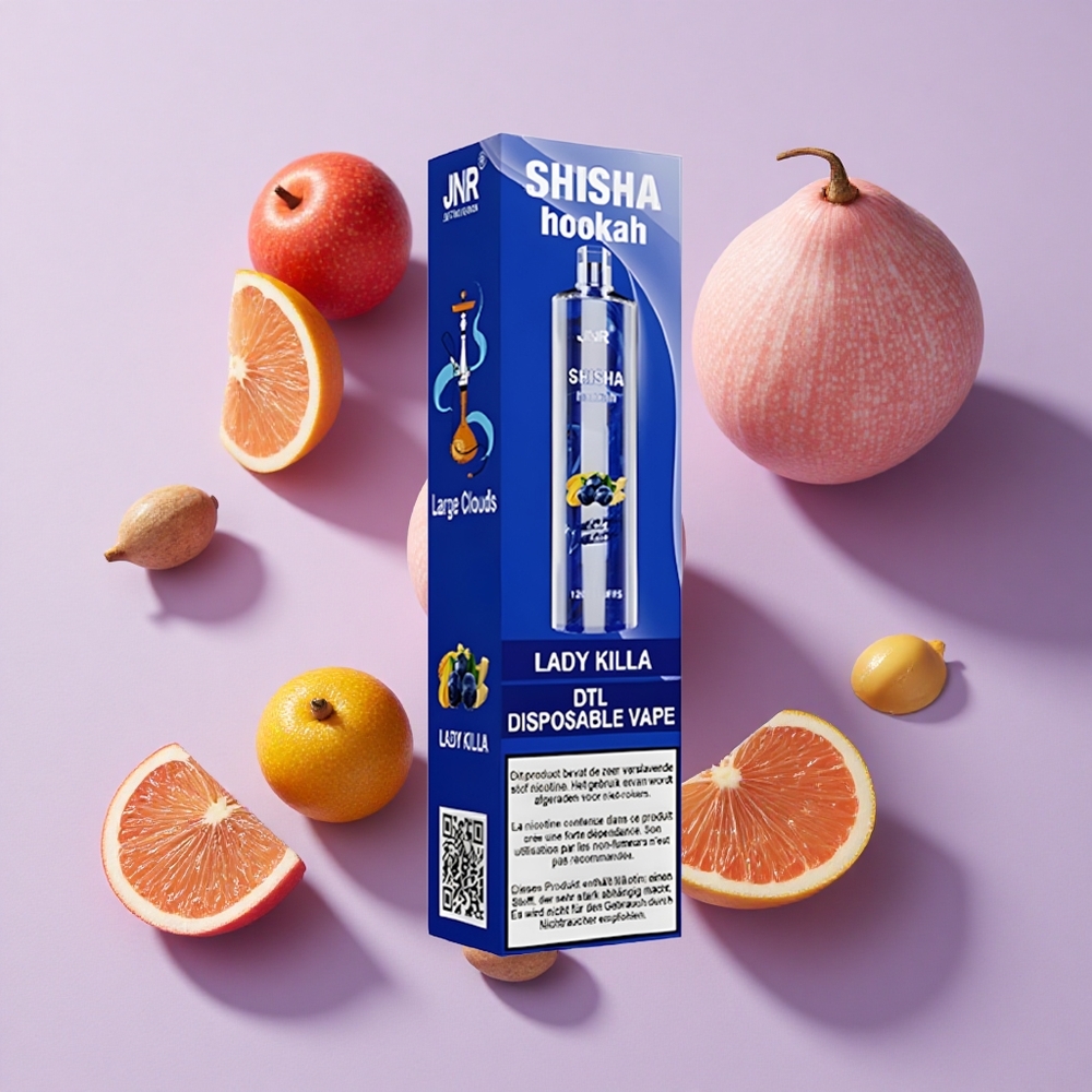 JNR Shisha Hookah 12000 Puffs Lady Killa 24ml Mesh Disposable Vape