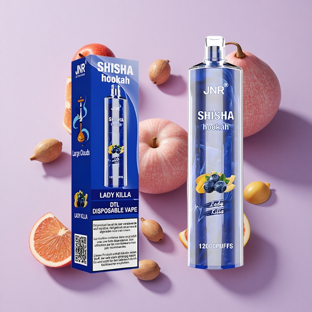 JNR Shisha Hookah 12000 Puffs Lady Killa 24ml Mesh Disposable Vape