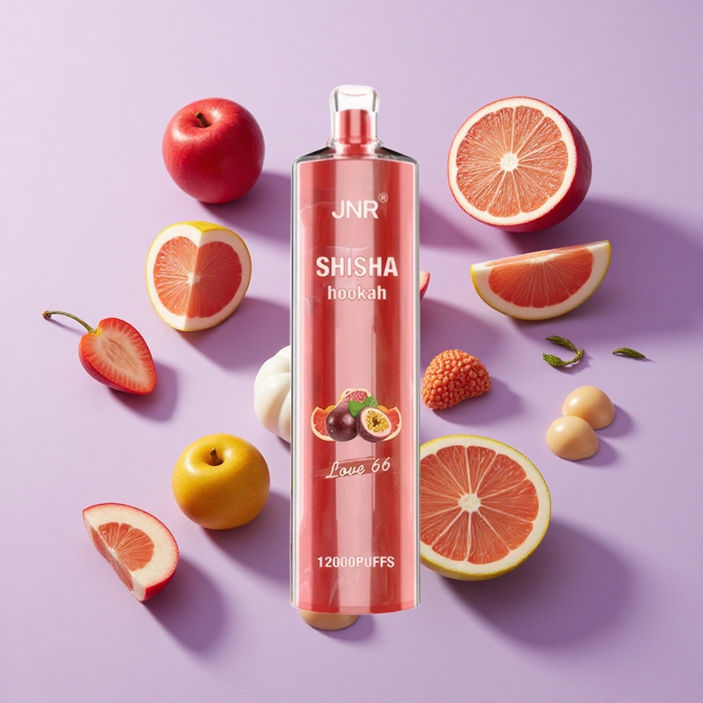 JNR Shisha Hookah 12000 Puffs Love 66 24ml Disposable Vape