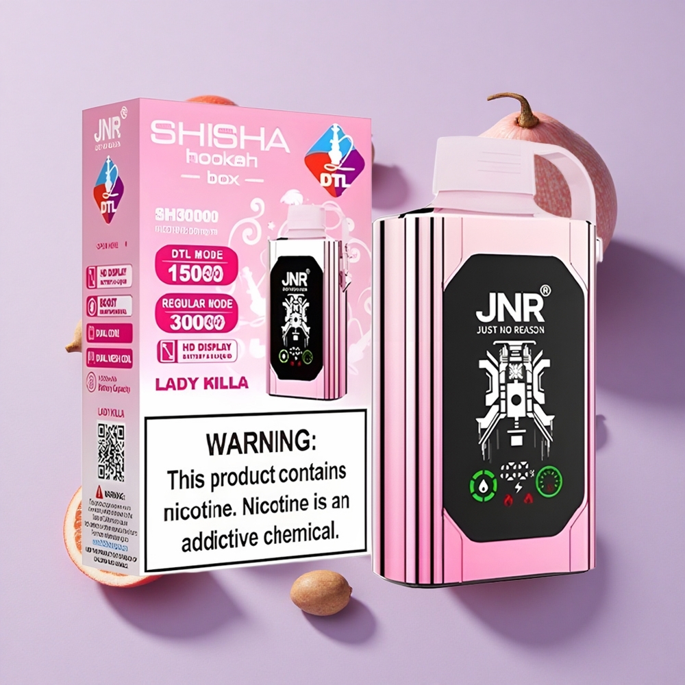 JNR Shisha Hookah Box 20500 Puffs Dual Mesh 25ml Lady Killa
