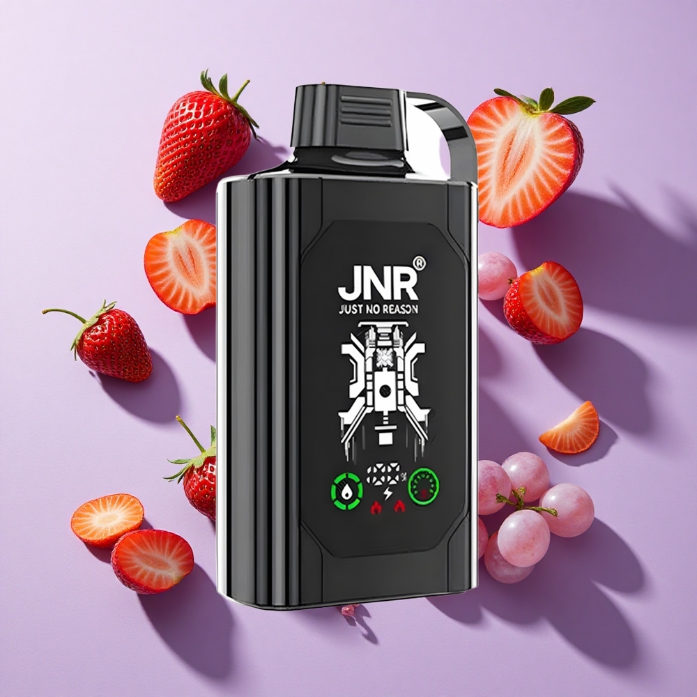 JNR Shisha Hookah Box 20500 Puffs Dual Mesh Strawberry Grape