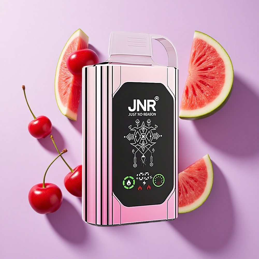 JNR Shisha Hookah Box 20500 Puffs HD Display Cherry Watermelon Freeze Dual Mesh Coil Type-C