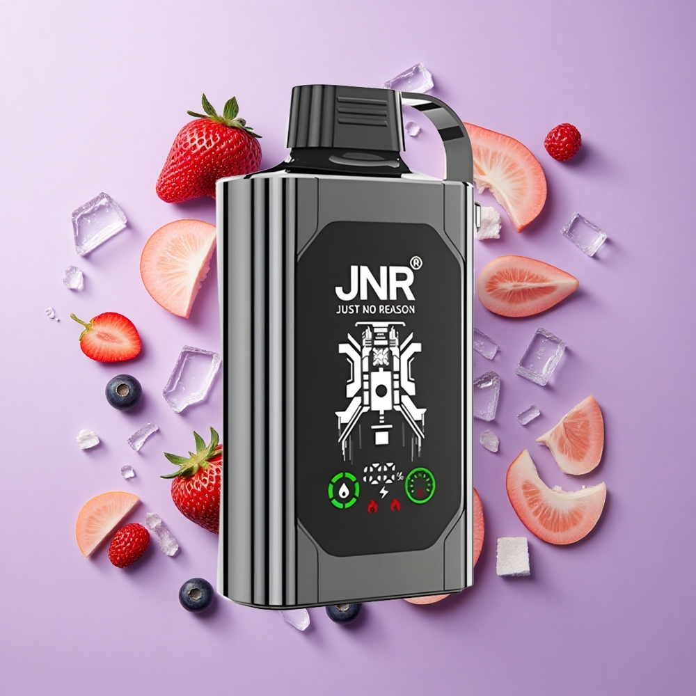 JNR Shisha Hookah Box 20500 Puffs HD Display Dual Mesh Coil Mixed Berry Ice