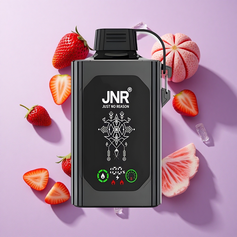 JNR Shisha Hookah Box 20500 Puffs HD Display Dual Mesh Strawberry Ice