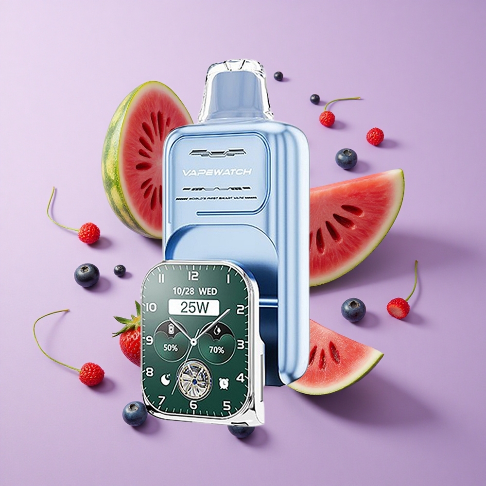 JNR Vape Watch 30000 Puffs 1000mAh Dual Mesh Blueberry Watermelon