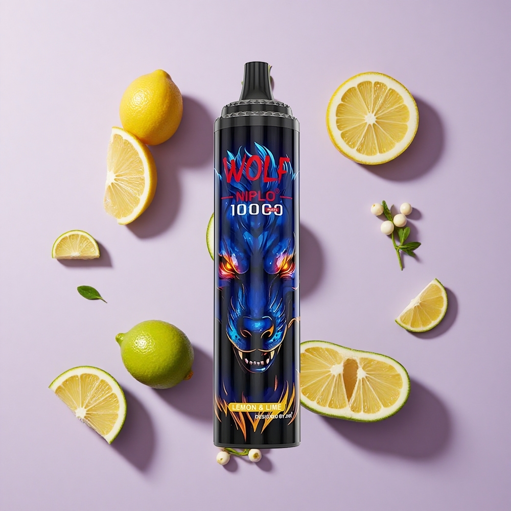 JNR Wolf Niplo 10000 Puffs 20ml Lemon & Lime