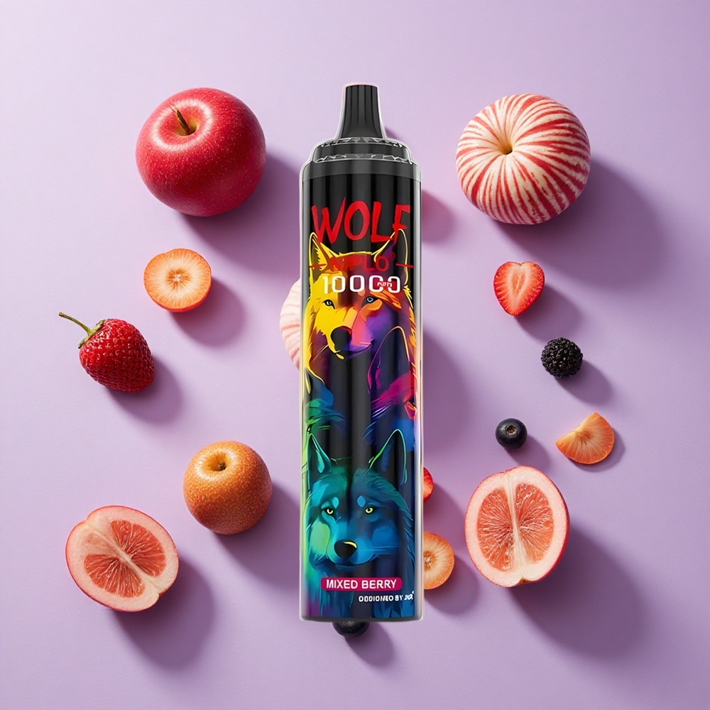 JNR Wolf Niplo 10000 Puffs 20ml Mixed Berry