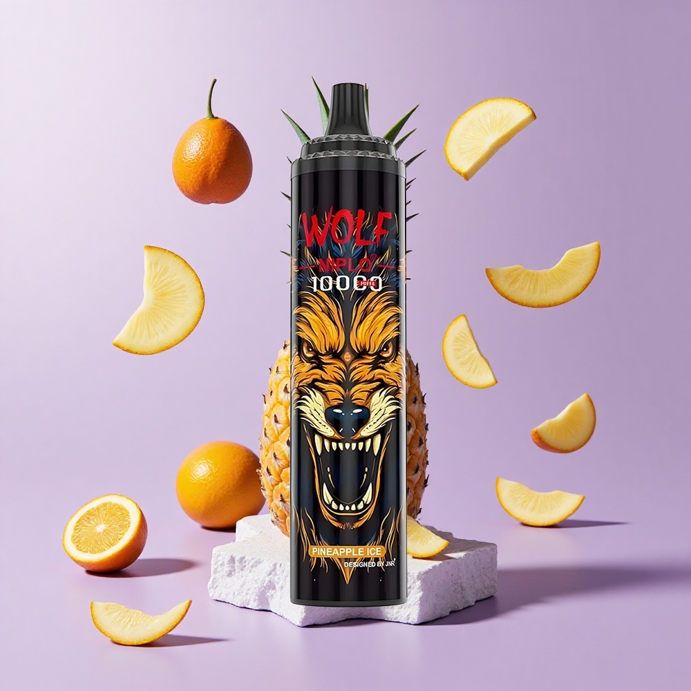 JNR Wolf Niplo 10000 Puffs 20ml Pineapple Ice