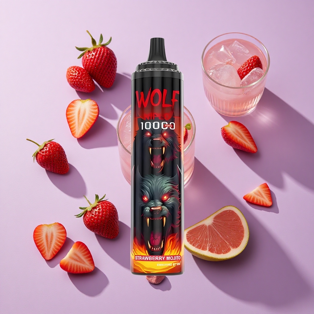 JNR Wolf Niplo 10000 Puffs 20ml Strawberry Mojito
