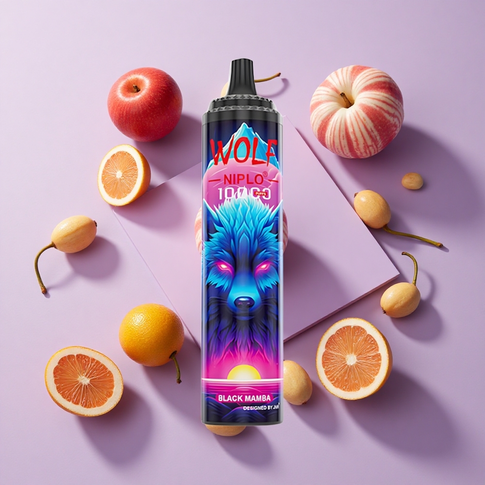 JNR Wolf Niplo 10000 Puffs Black Mamba Mesh Coil