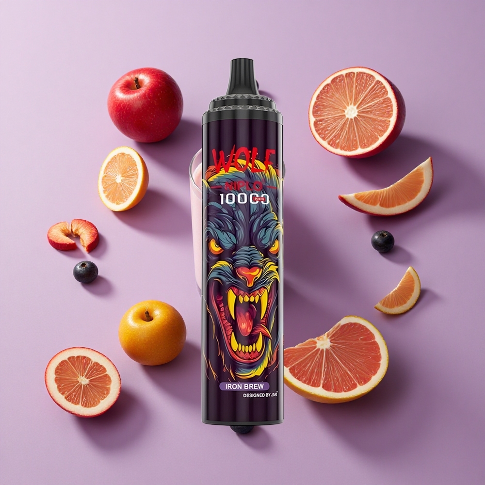 JNR Wolf Niplo 10000 Puffs Iron Brew 20ml Type-C