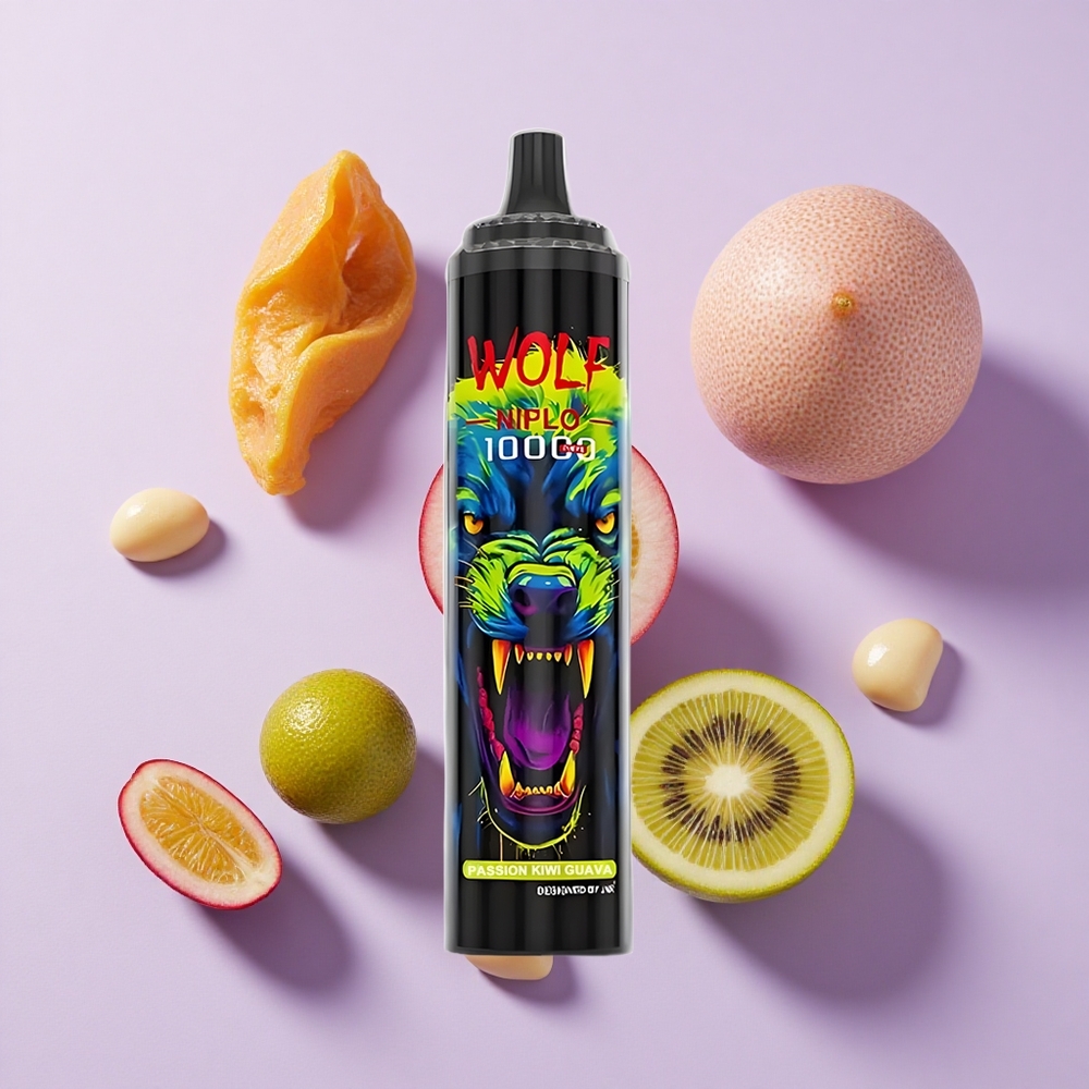 JNR Wolf Niplo 10000 Puffs Type-C Fast Charge Passion Kiwi Guava